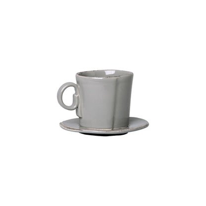 Vietri Lastra Espresso Cup & Saucer Dinnerware Vietri Gray