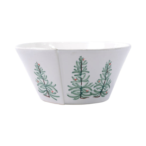 Vietri Lastra Holiday Large Stacking Serving Bowl Dinnerware Vietri