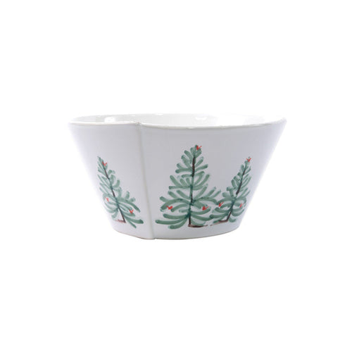 Vietri Lastra Holiday Medium Stacking Serving Bowl Dinnerware Vietri