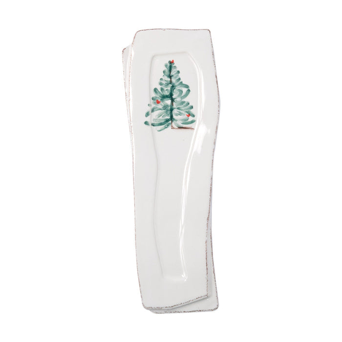 Vietri Lastra Holiday Spoon Rest Dinnerware Vietri