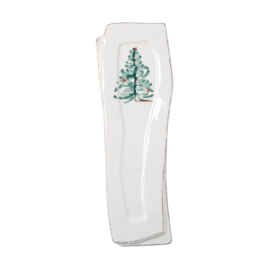 Vietri Lastra Holiday Spoon Rest Dinnerware Vietri
