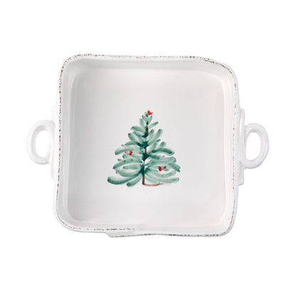 Vietri Lastra Holiday Square Baker Dinnerware Vietri