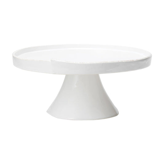 Vietri Lastra White Large Cake Stand Dinnerware Vietri