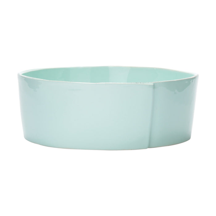 Vietri Lastra Large Serving Bowl Dinnerware Vietri Aqua