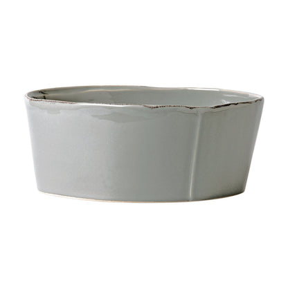 Vietri Lastra Large Serving Bowl Dinnerware Vietri Gray