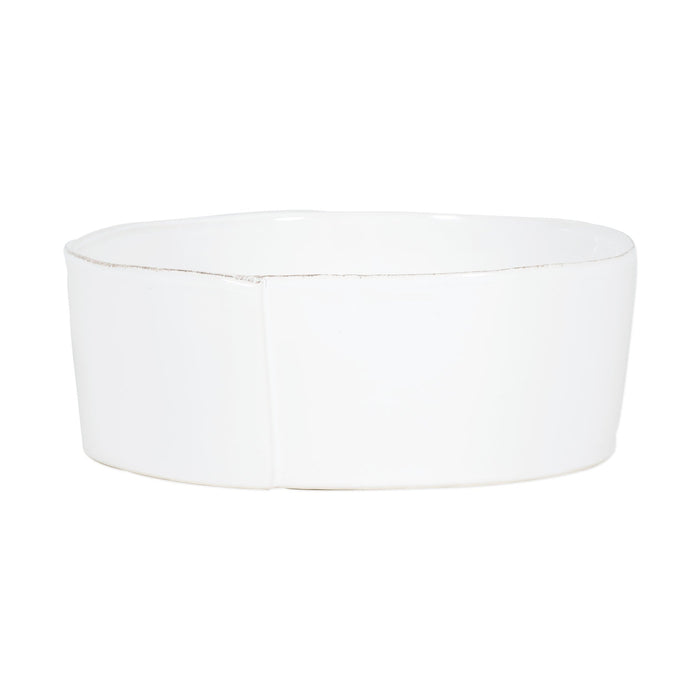 Vietri Lastra White Large Serving Bowl Dinnerware Vietri