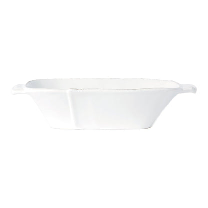 Vietri Lastra White Medium Au Gratin Dinnerware Vietri
