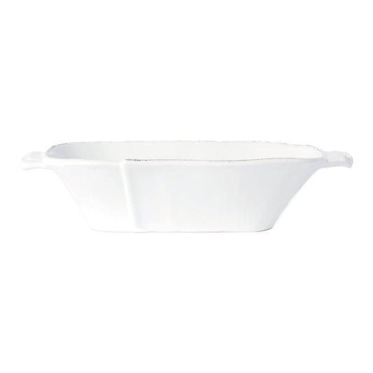 Vietri Lastra White Medium Au Gratin Dinnerware Vietri