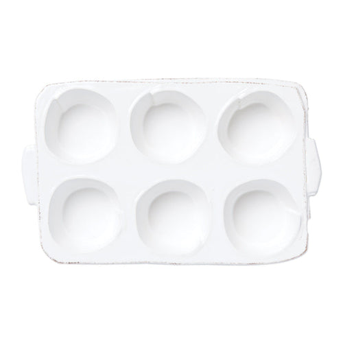 Vietri Lastra White Muffin Tin Dinnerware Vietri