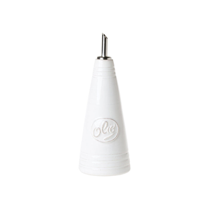 Vietri Lastra White Olive Oil Bottle Dinnerware Vietri