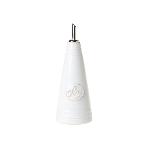 Vietri Lastra White Olive Oil Bottle Dinnerware Vietri