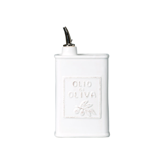 Vietri Lastra White Olive Oil Can Dinnerware Vietri