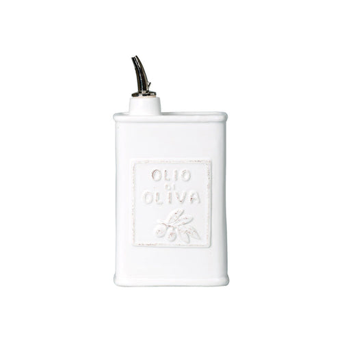 Vietri Lastra White Olive Oil Can Dinnerware Vietri