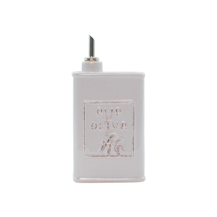Vietri Lastra Olive Oil Can Dinnerware Vietri Light Gray