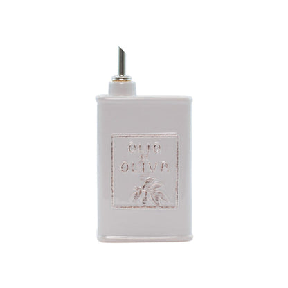 Vietri Lastra Olive Oil Can Dinnerware Vietri Light Gray