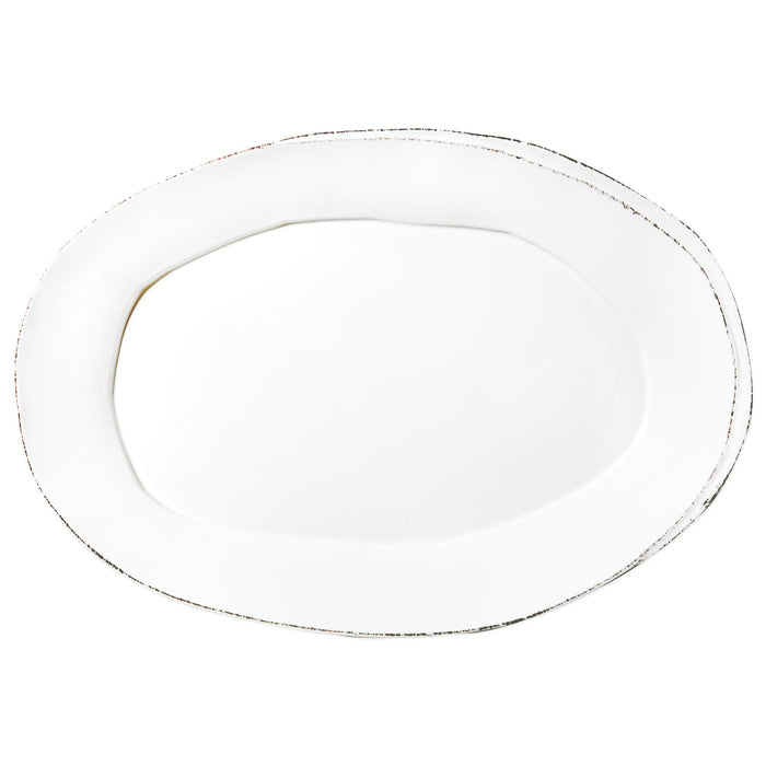 Vietri Lastra White Oval Platter Dinnerware Vietri