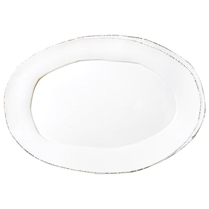 Vietri Lastra White Oval Platter Dinnerware Vietri