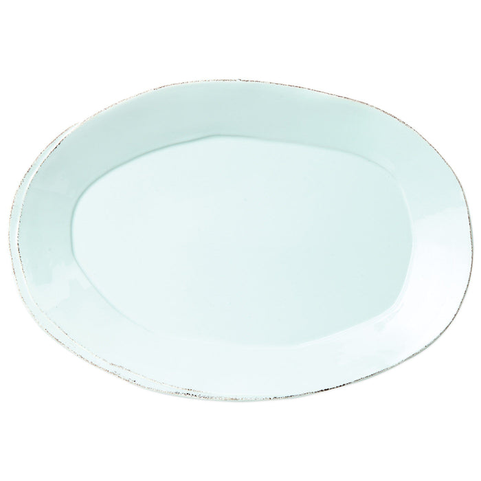 Vietri Lastra Oval Platter Dinnerware Vietri Aqua