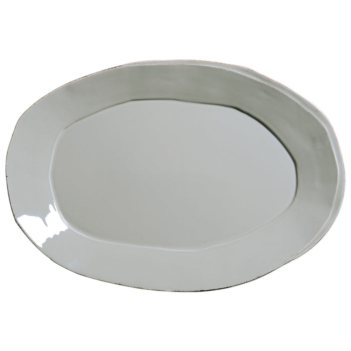 Vietri Lastra Oval Platter Dinnerware Vietri Gray
