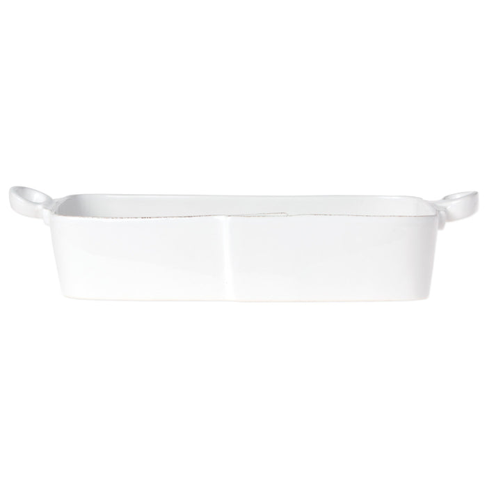 Vietri Lastra White Rectangular Baker Dinnerware Vietri