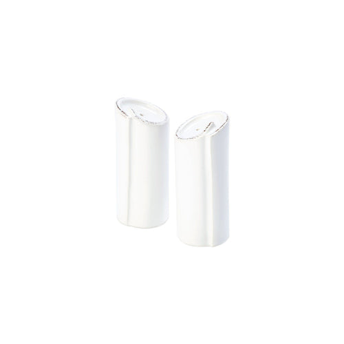 Vietri Lastra White Salt and Pepper Dinnerware Vietri