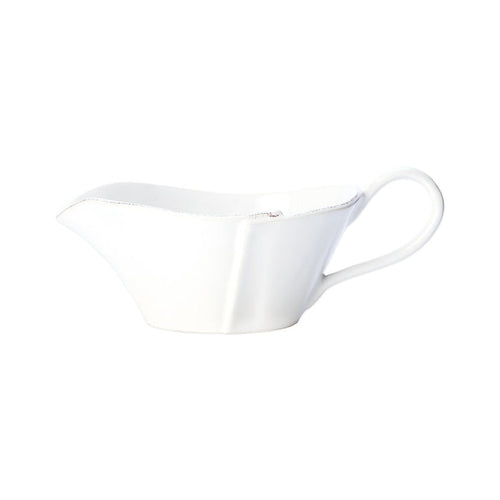 Vietri Lastra White Sauce Server Dinnerware Vietri