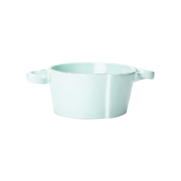 Vietri Lastra Small Handled Bowl Dinnerware Vietri Aqua