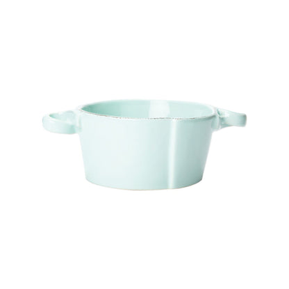 Vietri Lastra Small Handled Bowl Dinnerware Vietri Aqua