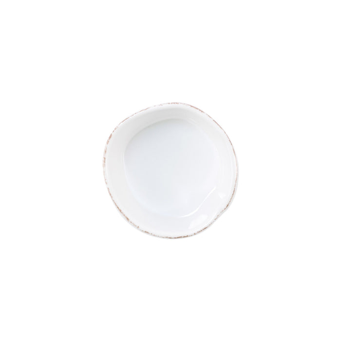 Vietri Melamine Lastra White Condiment Bowl Dinnerware Vietri