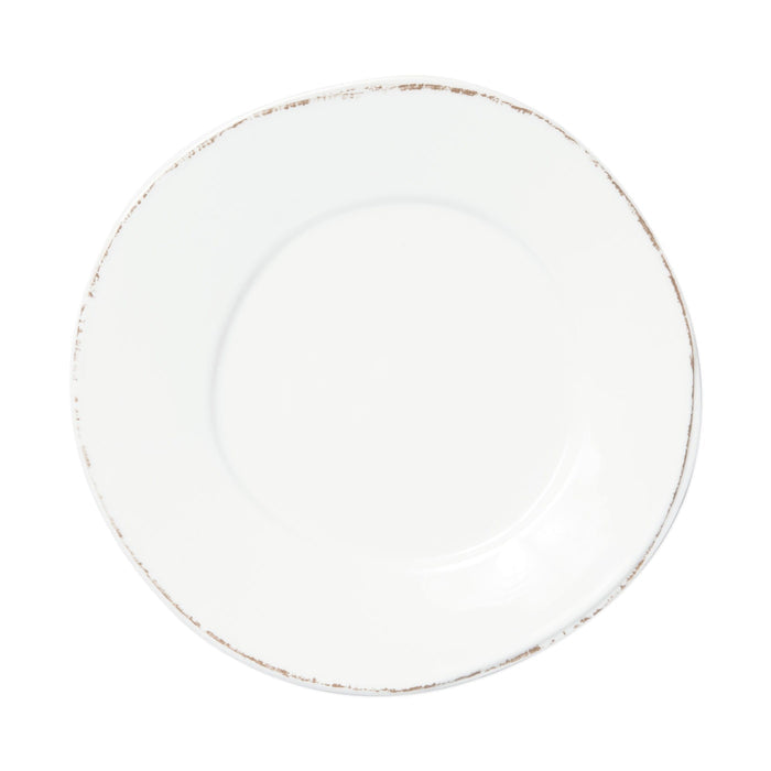 Vietri Melamine Lastra White Dinner Plate Dinnerware Vietri