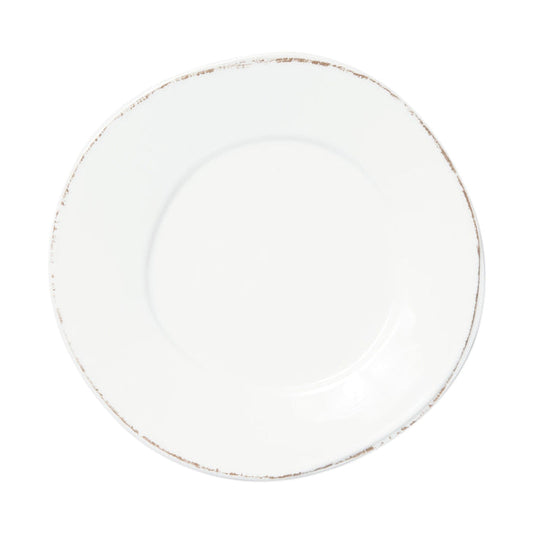 Vietri Melamine Lastra White Dinner Plate Dinnerware Vietri