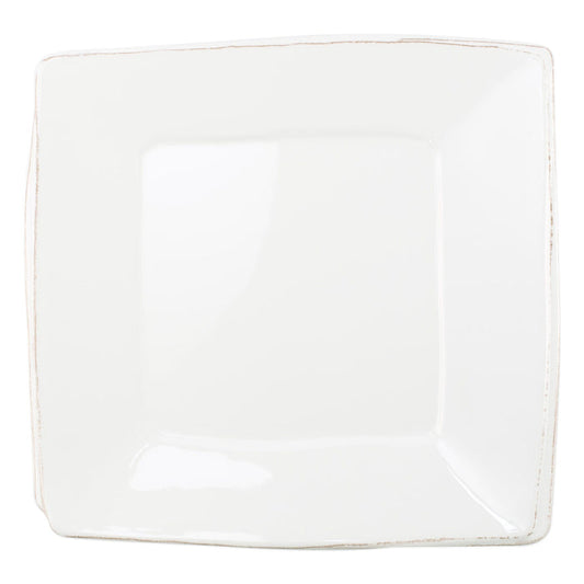 Vietri Melamine Lastra White Square Platter Dinnerware Vietri