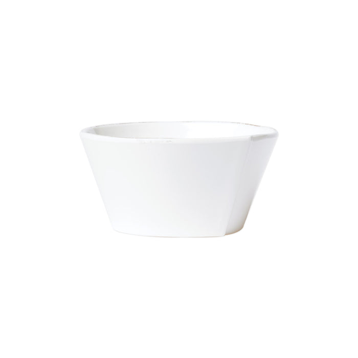 Vietri Melamine Lastra White Stacking Cereal Bowl Dinnerware Vietri