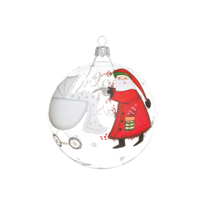 Vietri Old St. Nick Baby's First Christmas Ornament Dinnerware Vietri