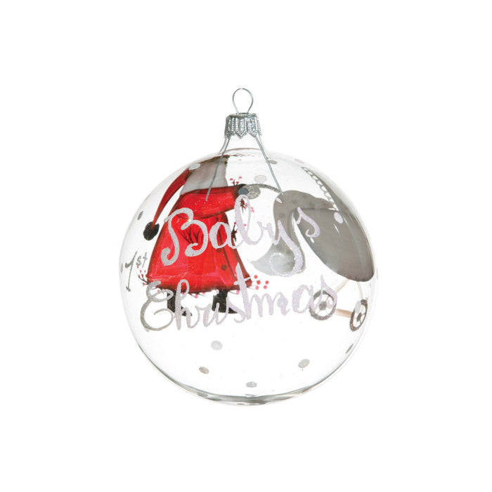 Vietri Old St. Nick Baby's First Christmas Ornament Dinnerware Vietri