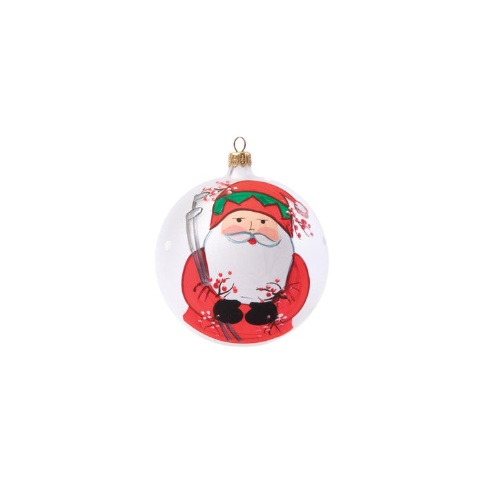 Vietri Old St. Nick Golfing Ornament Dinnerware Vietri
