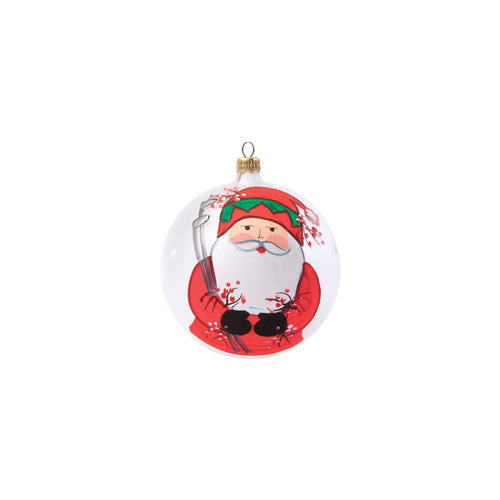 Vietri Old St. Nick Golfing Ornament Dinnerware Vietri