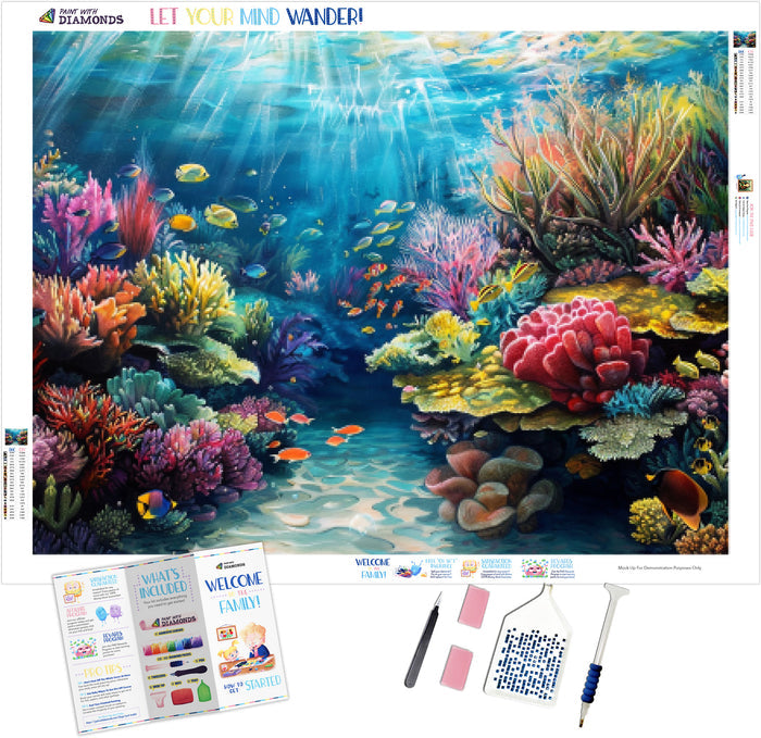 Vivid Caribbean Coral Reef