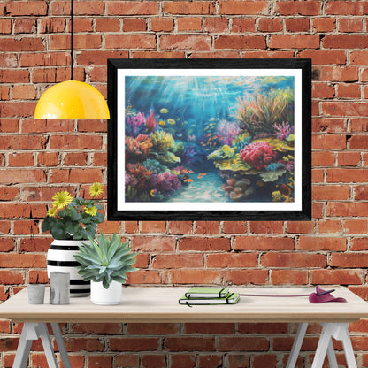 Vivid Caribbean Coral Reef