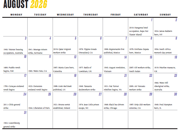 WCH 2026 Wall Calendar