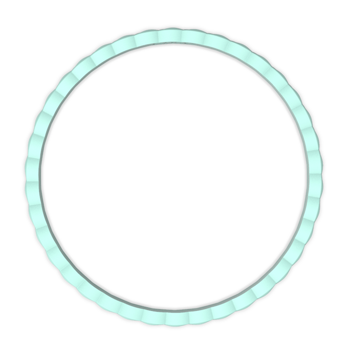 Weave Stackable Silicone Bracelet - Turquoise