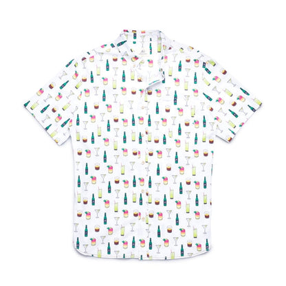 White Cocktail Short Sleeve