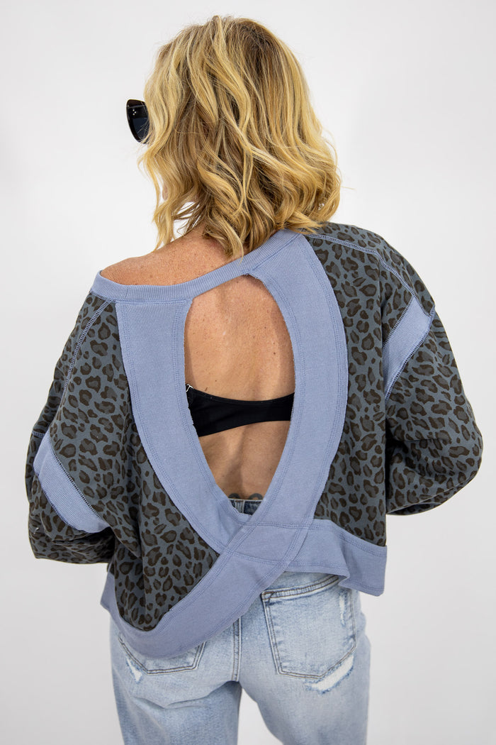 Wild Side Open Back Pullover