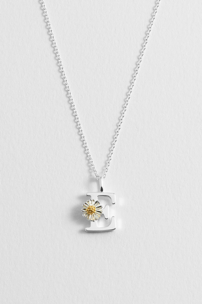 Wildflower Initial Pendant