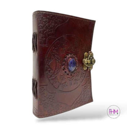 Witchy Vibes Lapis Leather Journal 🌙 - journal