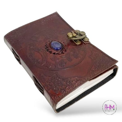 Witchy Vibes Lapis Leather Journal 🌙 - journal