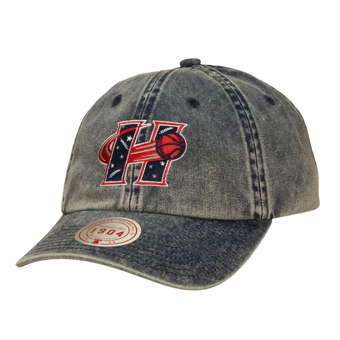 Women's Houston Comets Mitchell & Ness HWC Denim Legendary Strapback Cap