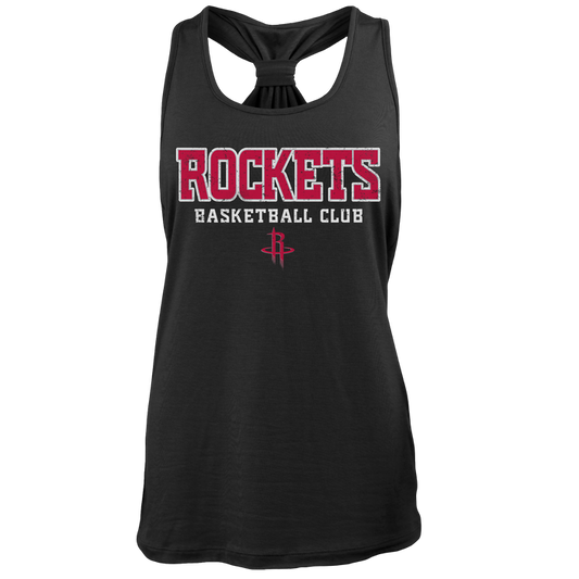 Women's Houston Rockets Majestic Awakening Racerback Tank Top