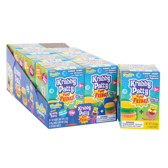 Wonder Ball Krabby Patty Prize Candy - 8 Count