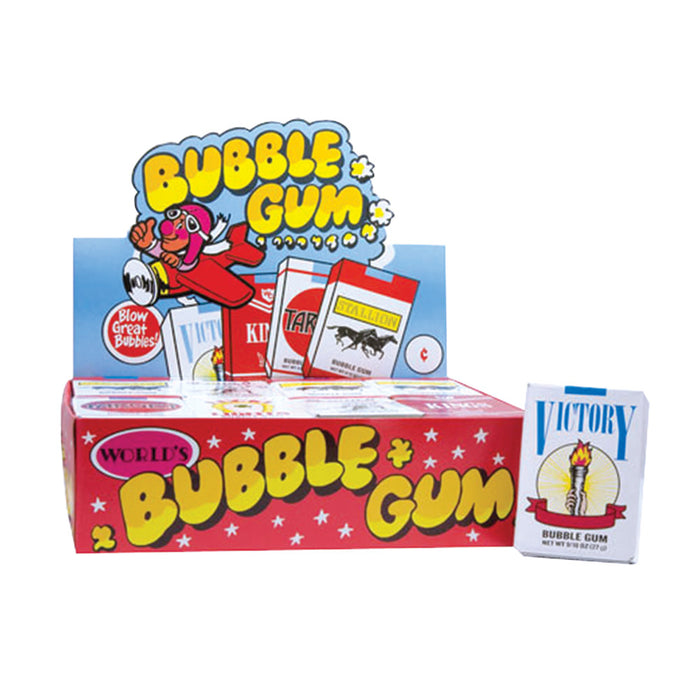 World Confections Magic Color Bubble Gum Cigarettes Candy - 24 Count